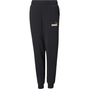 Puma ESS + 2 COL LOGO PANTS FL B Fiú melegítőnadrág, fekete, veľkosť 164