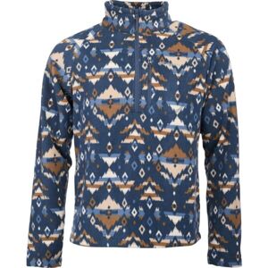 Columbia FAST TREK PRINTED HALF ZIP Férfi pulóver, sötétkék, veľkosť XL