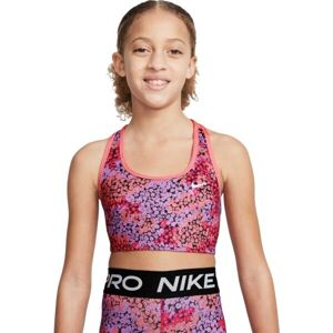 Nike G NK DF SWOOSH AOP REV BRA Lány sportmelltartó, rózsaszín, méret