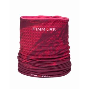 Finmark Multifunkční šátek s flísem Multifunkcionális csősál, piros, veľkosť os