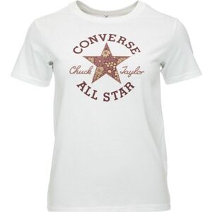 Converse CHUCK PATCH INFILL TEE Női póló, fehér, méret