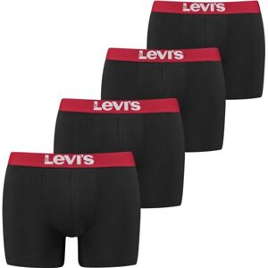 Levi's SOLID BASIC BRIEF 4P Férfi boxeralsó, fekete, veľkosť XL