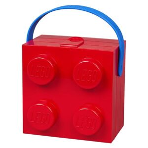 LEGO Storage HANDLE BOX Uzsonnásdoboz, piros, méret
