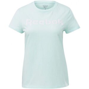 Reebok TRAINING ESSENTIAL GRAPHIC TEE REEBOK READ Női póló, világoskék, méret