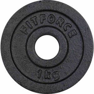 Fitforce SÚLYZÓTÁRCSA 1KG FEKETE 30MM Súlyzótárcsa, fekete, veľkosť 1 kg