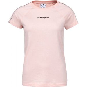 Champion CREWNECK T-SHIRT Női póló, rózsaszín, méret