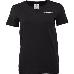 Champion V-NECK T-SHIRT Női póló, fekete, méret