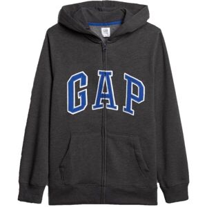 GAP V-NEW FZ GAP ARCH HOOD Fiú cipzáras felső, sötétszürke, méret