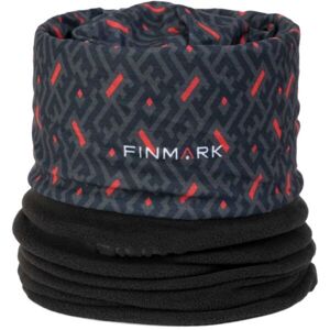 Finmark FSW-226 Multifunkcionális kendő fleece résszel, sötétszürke, méret