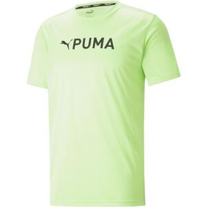 Puma FIT LOGO TEE - CF GRAPHIC Férfi edzőpóló, világoszöld, méret