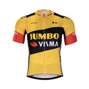 BONAVELO Rövid ujjú kerékpáros mez - JUMBO-VISMA 2020 - sárga/fekete
