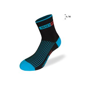 BIOTEX Klasszikus kerékpáros zokni - TERMO - fekete/kék