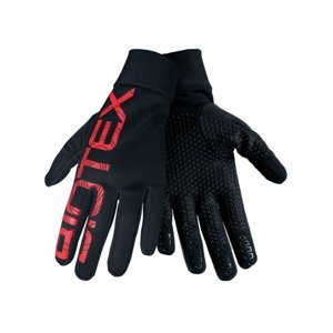 BIOTEX Kerékpáros kesztyű hosszú ujjal - THERMAL TOUCH GEL - piros/fekete