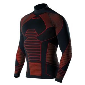 BIOTEX Hosszú ujjú kerékpáros póló - ICEBREAK - fekete/piros