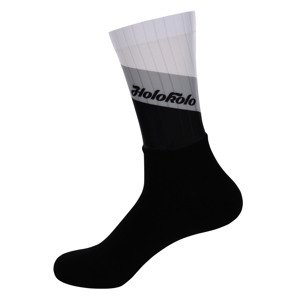 HOLOKOLO Klasszikus kerékpáros zokni - NEW NEUTRAL - fehér/fekete/szürke