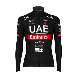 PISSEI Kerékpáros dzseki béléssel - UAE TEAM EMIRATES 23 - piros/fehér/fekete