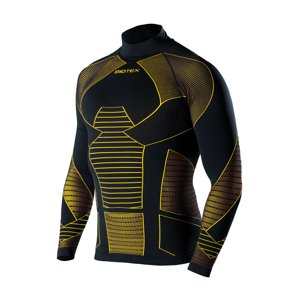 BIOTEX Hosszú ujjú kerékpáros póló - ICEBREAK - fekete/sárga