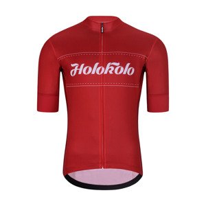 HOLOKOLO Rövid ujjú kerékpáros mez - GEAR UP - piros