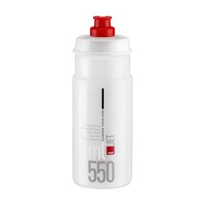 ELITE Kerékpáros palack vízre -  JET 550 - áttetsző/piros