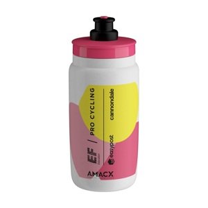 ELITE Kerékpáros palack vízre - FLY 550 TEAM EF PRO CYCLING 2024 - fehér/rózsaszín/sárga