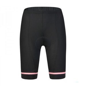 MONTON Rövid kerékpáros nadrág kantár nélkül - COLOURWING LADY - fekete/rózsaszín