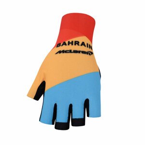 BONAVELO Kerékpáros kesztyű rövid ujjal - BAHRAIN MCLAREN - piros/sárga