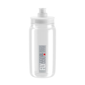 ELITE Kerékpáros palack vízre - FLY 550 ml - áttetsző/szürke