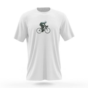 NU. BY HOLOKOLO Rövid ujjú kerékpáros póló - BEHIND BARS - fehér/zöld