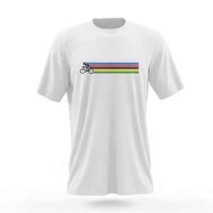NU. BY HOLOKOLO Rövid ujjú kerékpáros póló - A GAME - fehér/színes