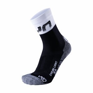UYN Klasszikus kerékpáros zokni - LIGHT - fekete/fehér/szürke
