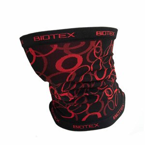 BIOTEX Kerékpáros nyakmelegítő - MULTIFUNCTIONAL - fekete/piros