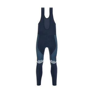 SANTINI Hosszú kerékpáros nadrág kantárral - TREK 2021 WINTER - kék