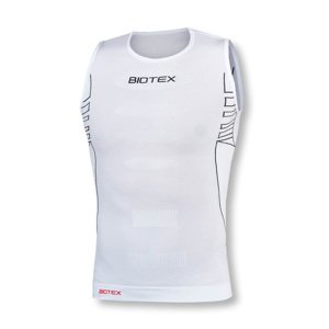 BIOTEX Ujjatlan kerékpáros póló - SEAMLESS - fehér