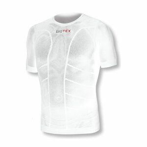 BIOTEX Rövid ujjú kerékpáros póló - SUN MESH - fehér