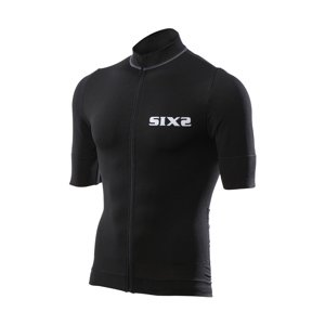 SIX2 Rövid ujjú kerékpáros mez - BIKE3 CHROMO - fekete