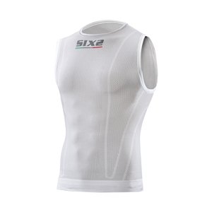 SIX2 Kerékpáros fehérnemű póló - KIDS SMX - fehér