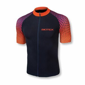 BIOTEX Rövid ujjú kerékpáros mez - SMART - fekete/narancssárga