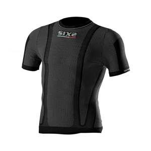 SIX2 Rövid ujjú kerékpáros póló - KIDS TS1 - fekete
