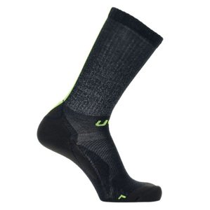 UYN Klasszikus kerékpáros zokni - AERO WINTER  - zöld/fekete