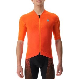 UYN Rövid ujjú kerékpáros mez - BIKING AIRWING - narancssárga/fekete