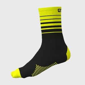ALÉ Klasszikus kerékpáros zokni - ONE - fekete/sárga