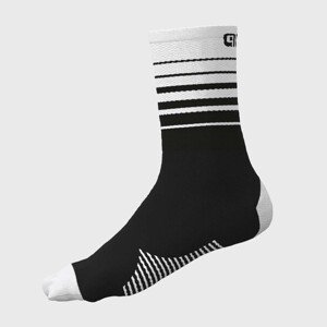 ALÉ Klasszikus kerékpáros zokni - ONE - fehér/fekete