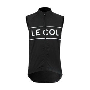 LE COL Kerékpáros mellény - SPORT LOGO GILET - fehér/fekete