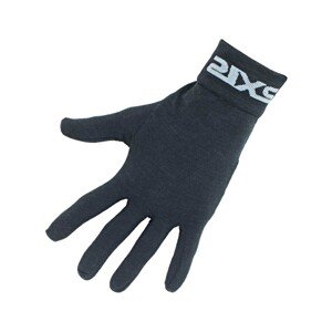 SIX2 Kerékpáros kesztyű hosszú ujjal - GLX MERINOS - fekete