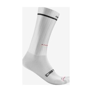 CASTELLI Klasszikus kerékpáros zokni - FAST FEET 2 - fehér