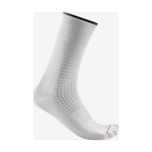 CASTELLI Klasszikus kerékpáros zokni - PREMIO - fehér