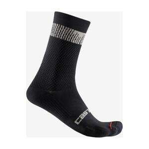 CASTELLI Klasszikus kerékpáros zokni - UNLIMITED 18 - fekete