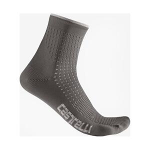 CASTELLI Klasszikus kerékpáros zokni - PREMIO - szürke