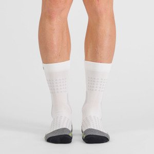 SPORTFUL Klasszikus kerékpáros zokni - APEX - fehér/sárga