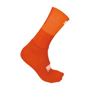 SPORTFUL Klasszikus kerékpáros zokni - PRO LIGHT - narancssárga/piros